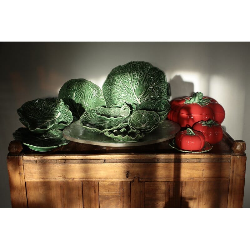 Bordallo Pinheiro Cabbage 15" Oval Platter - Green | Alchemy Fine Home