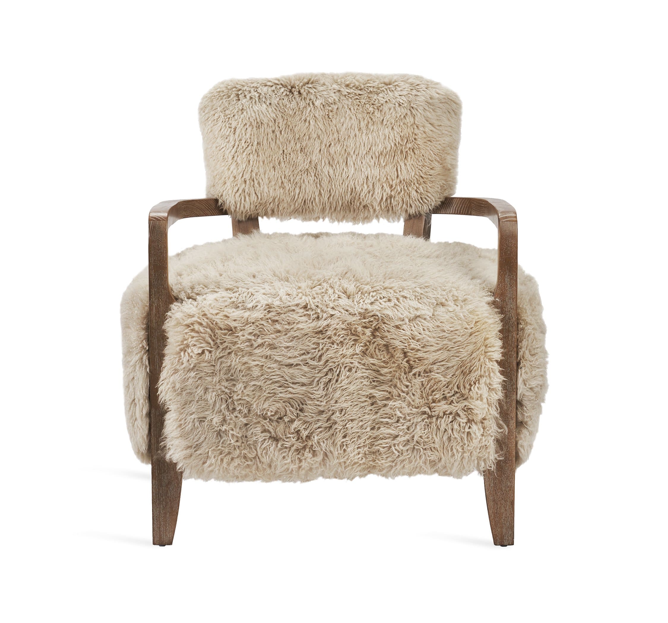 Interlude Home Royce Lounge Chair - Autumn Brown & Taupe