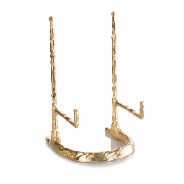 Giacometti Plate Stand In Gold - Gold