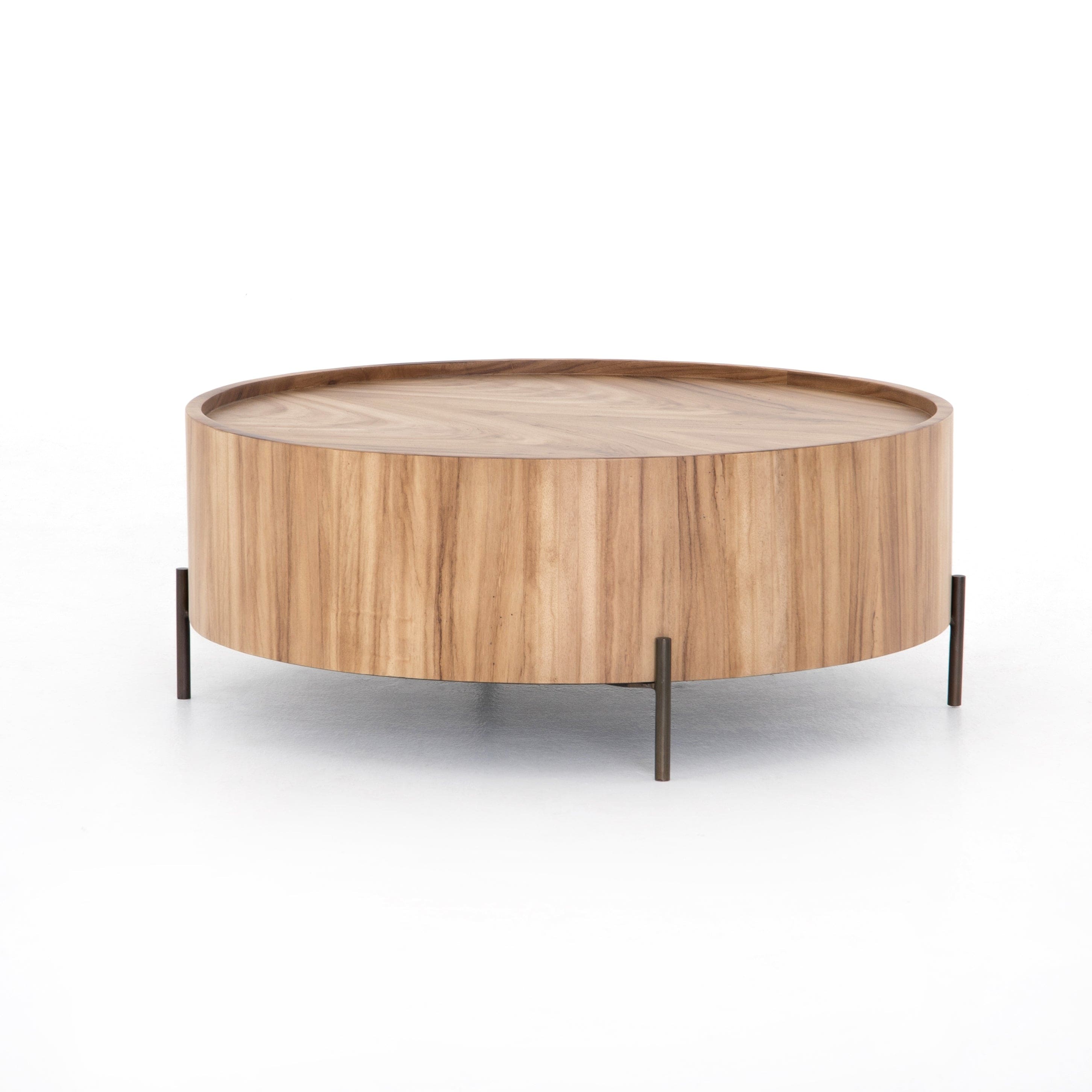 Four Hands Lunas Drum Coffee Table - Brown