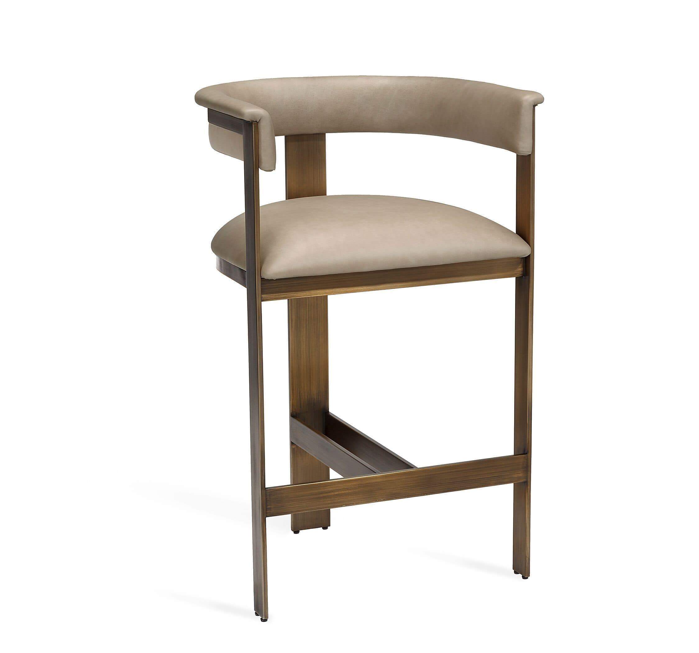 Interlude Home Darcy Counter Stool in Taupe
