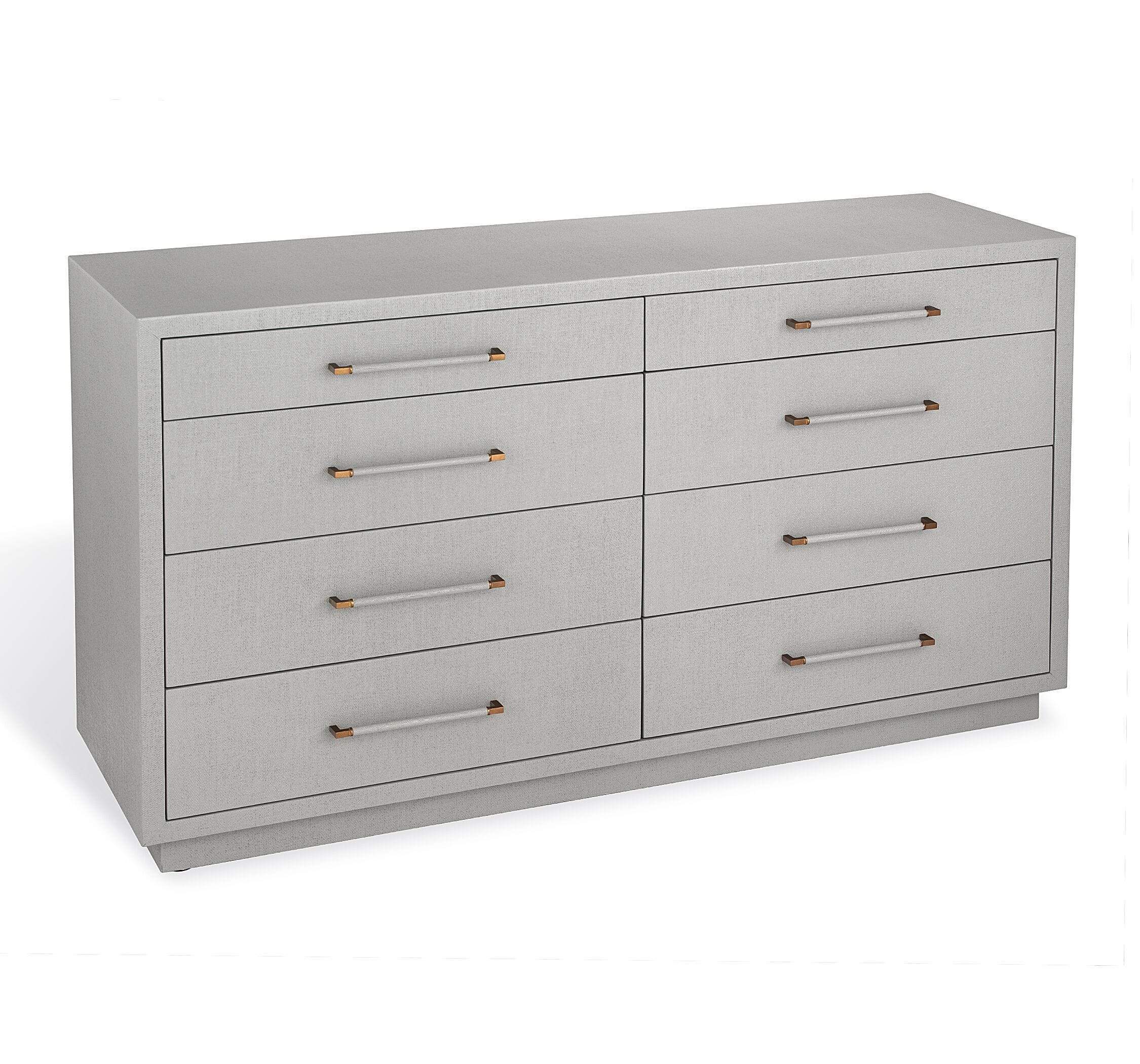 Interlude Home Taylor 8 Drawer Chest in Grey