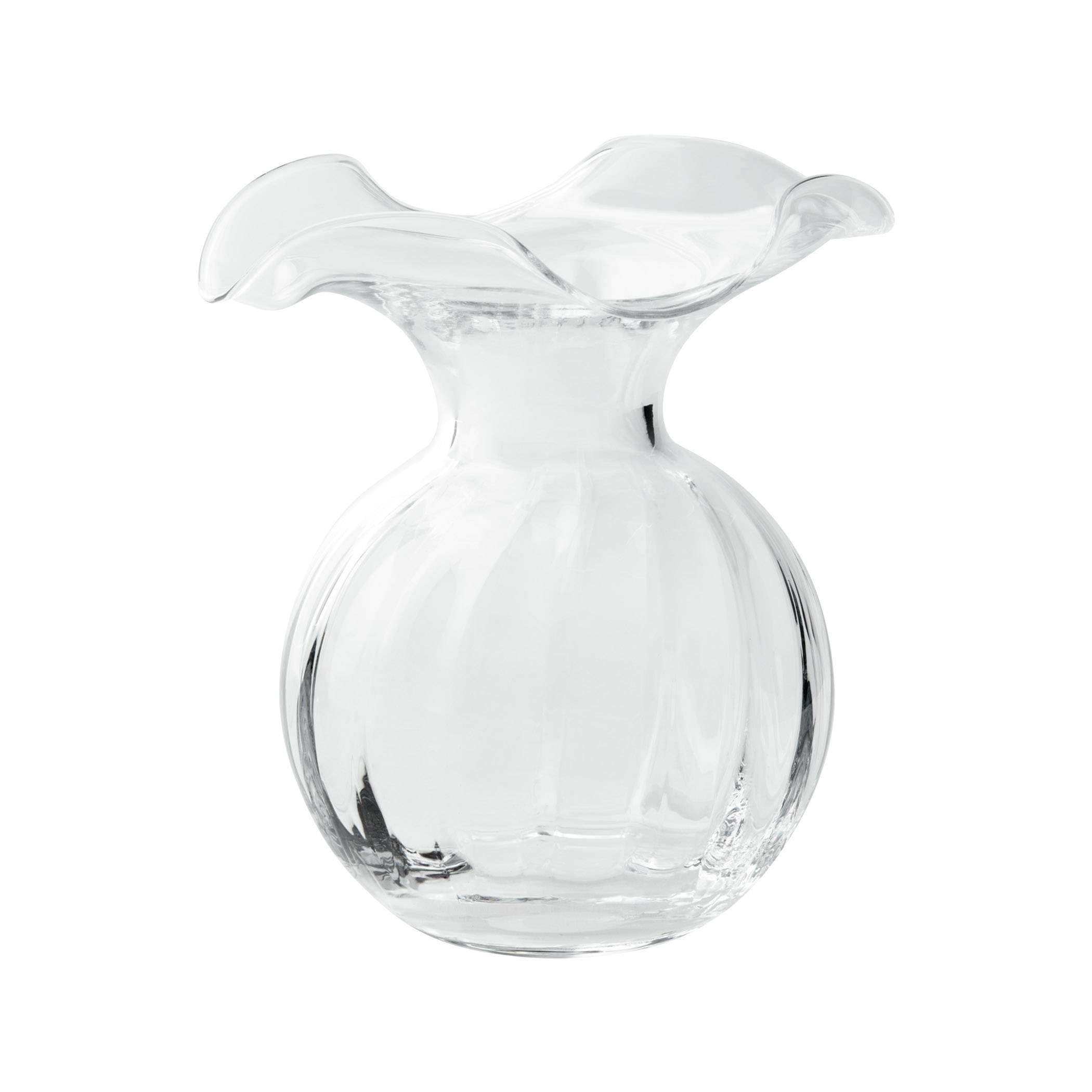 Vietri Hibiscus Glass Fluted Vase - 3 Available Sizes