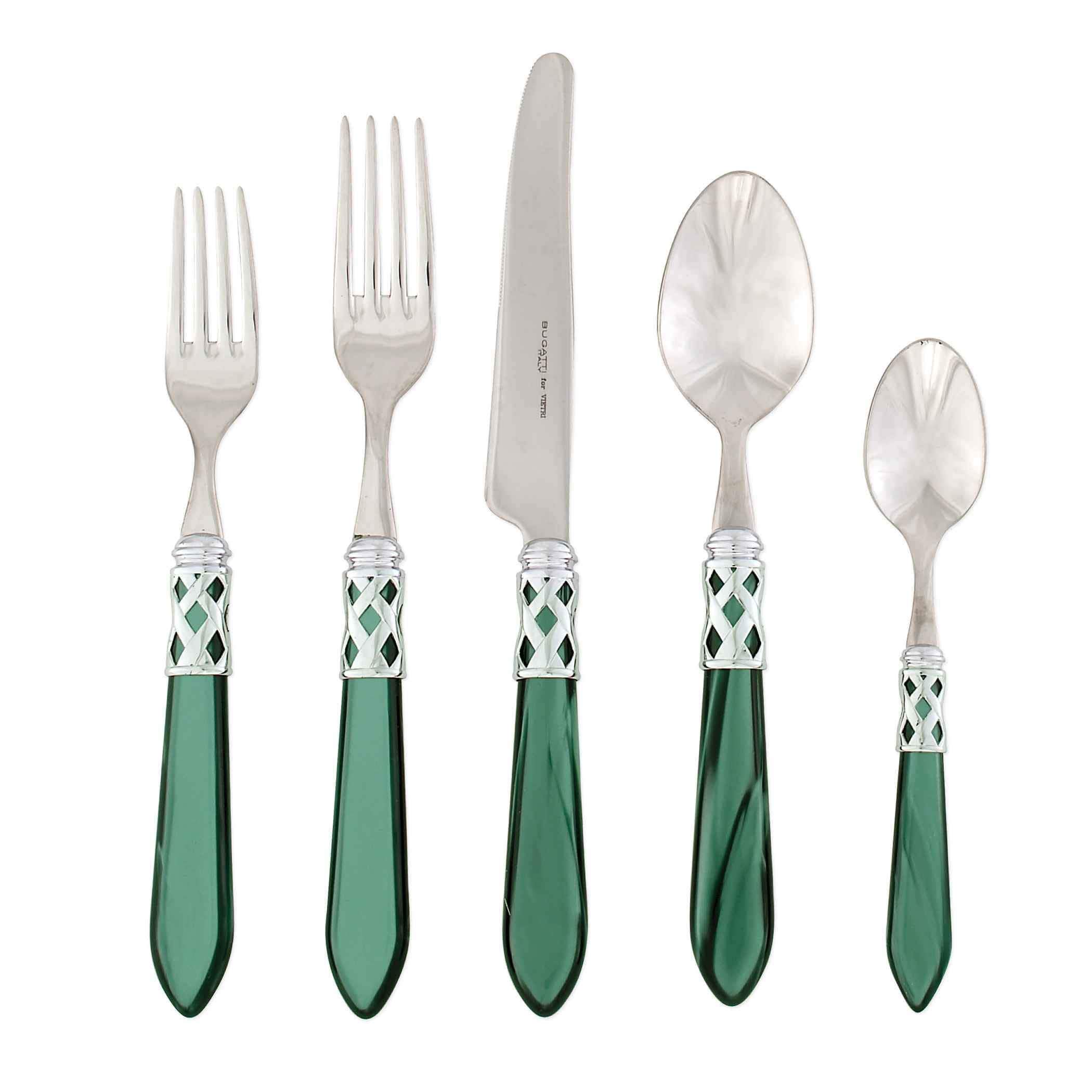 Image of Aladdin Brilliant Green 5-Piece Place Setting