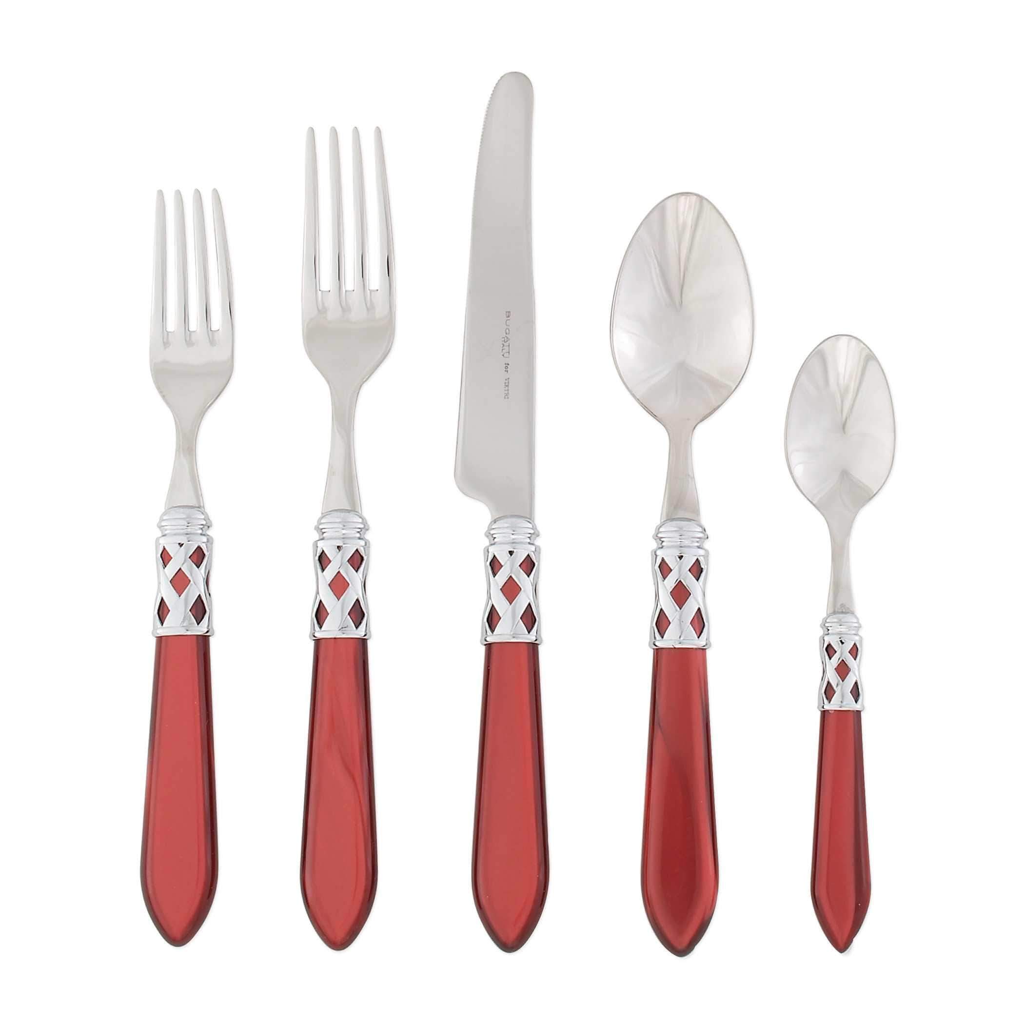 Image of Aladdin Brilliant Red 5-Piece Place Setting