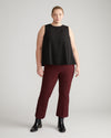 Prestige Ponte Flared Pants - Black Cherry thumbnail 0