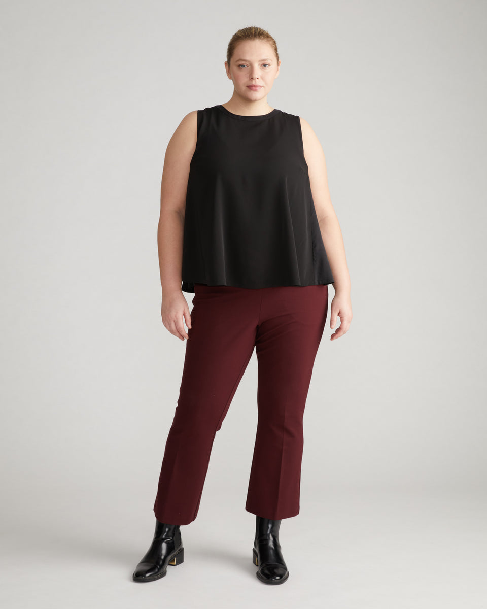 Prestige Ponte Flared Pants - Black Cherry Zoom image 0