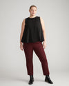 Prestige Ponte Flared Pants - Black Cherry thumbnail 1