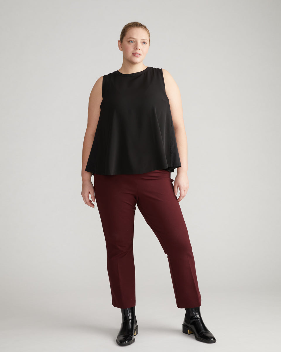 Prestige Ponte Flared Pants - Black Cherry Zoom image 1