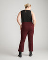 Prestige Ponte Flared Pants - Black Cherry thumbnail 4