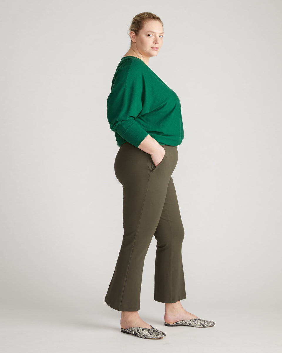 Prestige Ponte Flared Pants - Nori Zoom image 1