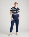 Magic Cotton Straight Leg Pants - Brilliant Navy thumbnail 0