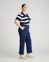 Magic Cotton Straight Leg Pants - Brilliant Navy thumbnail 2