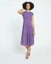 Paloma Tiered Cupro Dress - Potion Purple thumbnail 2