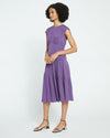Paloma Tiered Cupro Dress - Potion Purple thumbnail 3