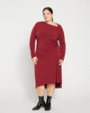 Velvety-Cool Jersey Cinched Dress - Rioja thumbnail 0