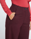 Audrey Tailored Ponte Pants - Black Cherry thumbnail 1