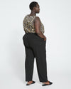 Audrey Tailored Ponte Pants - Black thumbnail 3