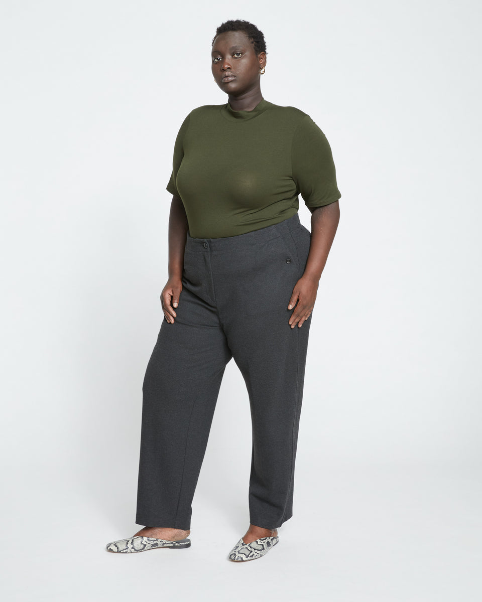 Audrey Tailored Ponte Pants - Graphite Zoom image 0