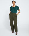 Audrey Tailored Ponte Pants - Evening Forest thumbnail 0