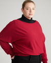 Better-Than-Cashmere Dolman Sweater - Cerise thumbnail 2