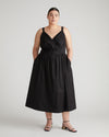 Bellport Sateen Crossover Dress - Black thumbnail 0