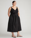 Bellport Sateen Crossover Dress - Black thumbnail 2