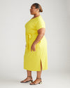 Belted Divine Jersey Dress - Yellow thumbnail 1