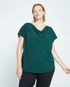 Better-Than-Silk Shell Top - Forest Green thumbnail 1