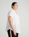 Better-Than-Silk V-Neck Top - White thumbnail 2