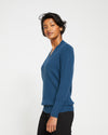 Blanket V Neck Sweater - Storm thumbnail 2