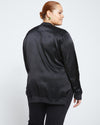 Satin Bomber Jacket - Black thumbnail 3