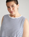 Bay Breton Stripe Sleeveless Dress - White/Cenote Stripe thumbnail 1