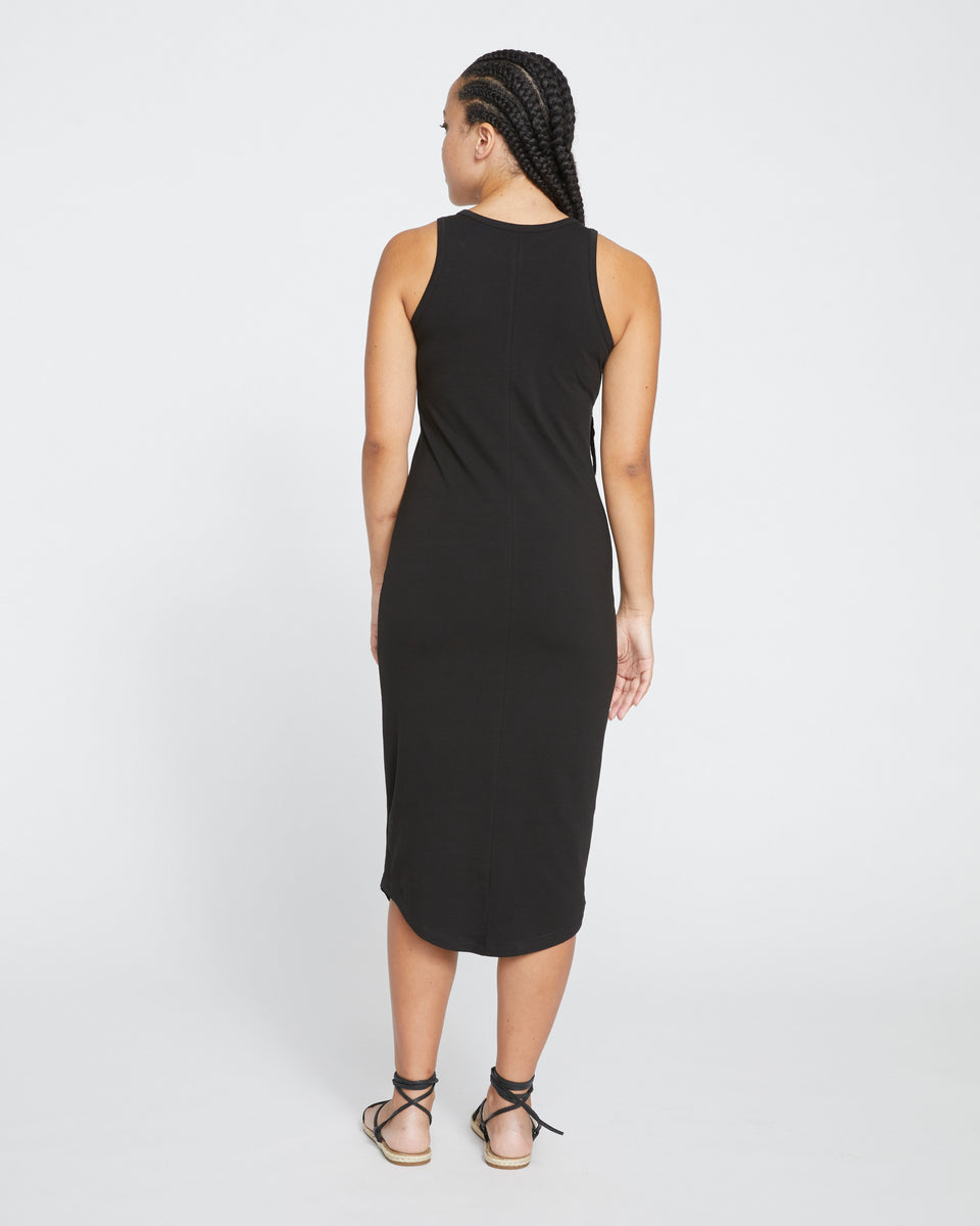 Cai High Neck Tank Dress - Black Zoom image 3