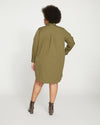 Carefree Stretch Twill Shirtdress - Ivy thumbnail 3