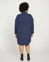 Carefree Stretch Twill Shirtdress - Navy thumbnail 3