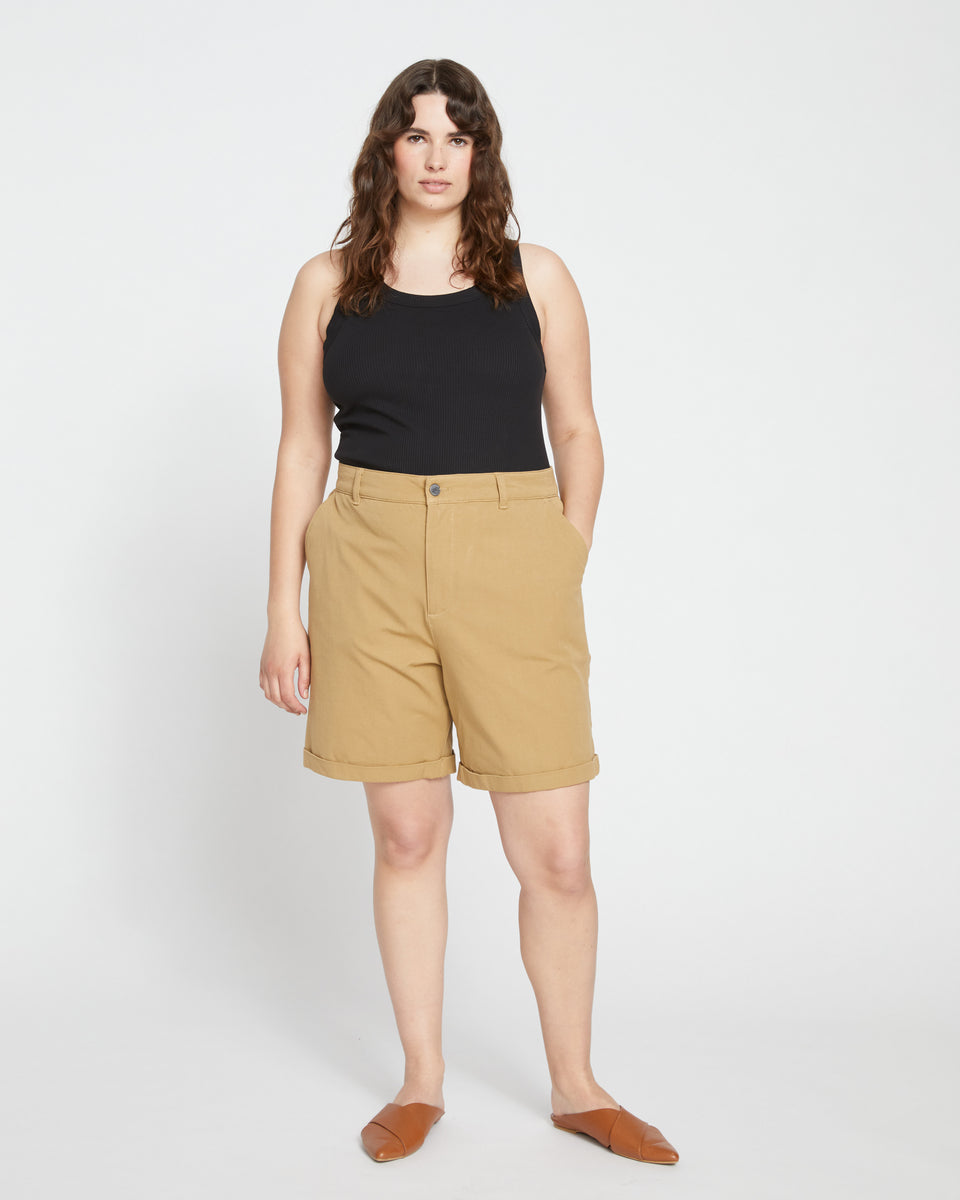 Casual Stretch Twill Shorts - Vintage Khaki Zoom image 0