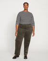 Cassidy High Rise Straight Corduroy Pants - Nori thumbnail 0