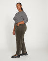 Cassidy High Rise Straight Corduroy Pants - Nori thumbnail 2