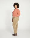 Cassidy High Rise Straight Corduroy Pants - Khaki thumbnail 0