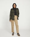 Cassidy High Rise Straight Corduroy Pants - Khaki thumbnail 4