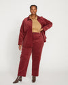 Cassidy High Rise Straight Corduroy Pants - Rioja thumbnail 0