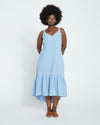 Perfect Tencel Chambray Flutter Hem Dress - Morning Blue thumbnail 0