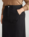 Stretch Twill Sahara Skirt - Black thumbnail 1