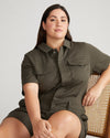 Stretch Twill Safari Romper - Nori thumbnail 0