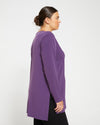 Velvety-Cool Jersey Column Tunic - Potion Purple thumbnail 2