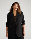 Coastal Linen Blazer - Black thumbnail 0