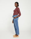 ComfortDenim Drawstring Jean Trouser - Western Blue Wash thumbnail 2