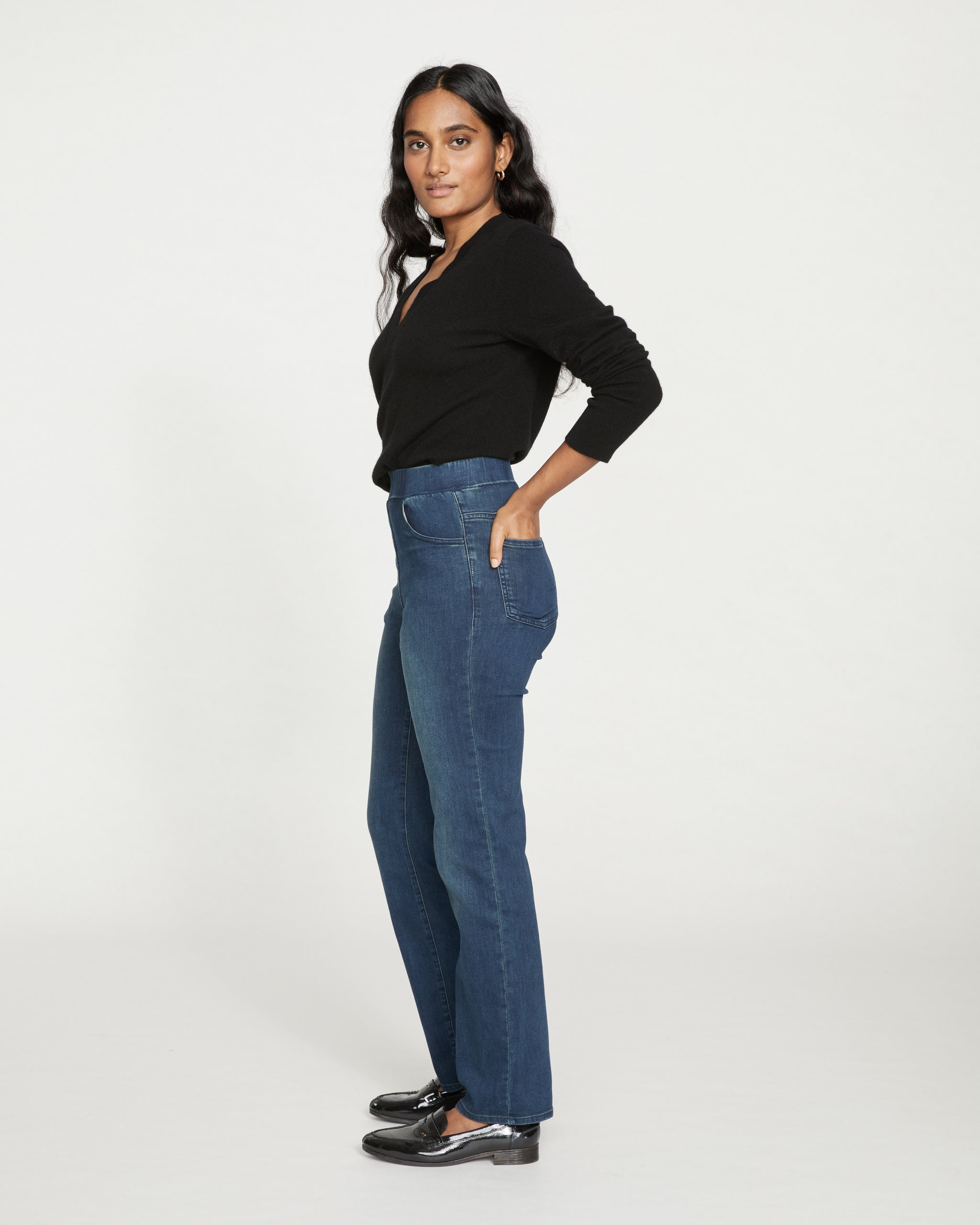 ComfortDenim Stovepipe Jeans 32 Inch - Midnight Indigo | Universal Standard
