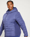 Comfort Panel Light Down Jacket - Rich Cobalt thumbnail 2